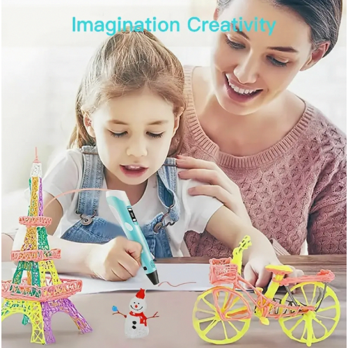 Bolígrafos 3D, bolígrafo de impresión 3D con cable USB, compatible co 1