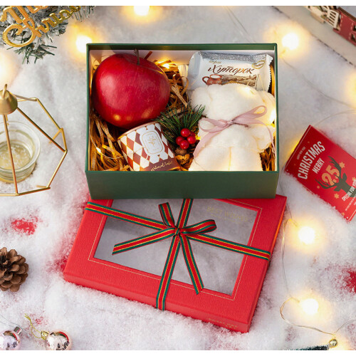 Weihnachtsgeschenkbox, leere Box, große Geburtstagsgeschenkverpackung, Geschenkbox, Apfelbox, Weihnachtsgeschenk_Überraschungsgeschenk 1
