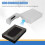 2 packs Clear 3.5 INCH  HDD Hard Drive Storage Case 4