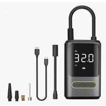 Gonfleur de pneus portable, compresseur d'air 150 PSI, pompe à air sans fil avec double écran LCD,