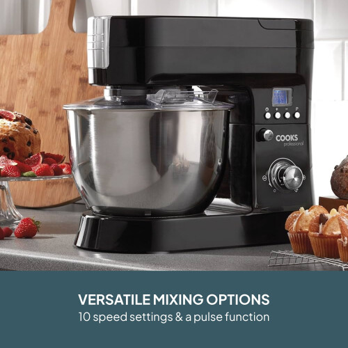 Cooks Professional Cooks Professional Multi Function 6.2L Stand Mixer | Black 1