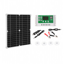 40W Solar Panel Dual USB 30A Controller Solar Cell compatible Yacht RV Battery Charger_Surprise Gift