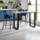Luxe Velvet Bar Stool - Blue 1