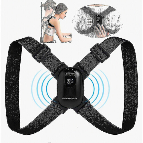 Smart Posture Corrector Brace with Vibration Reminder, Adjustable Back Support