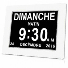 One Piece 7 - Inch Digital Calendar Clock with Date and Time, Alzheimer's Clock for Parents, Medication Reminder for Grandparents and K