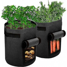 2-pack 10 Gallon Plant Grow Bag Window Covers