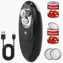 Electric Can Opener, Rechargeable Electric Can Opener for Seniors with Arthritis, Smooth Edge, Food-Safe, Side CutOpener