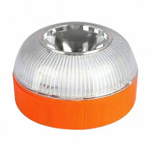 Rechargeable LED Car Emergency Warning Light, IP65 Waterproof, Magnetic Base, USB Charging, 12 LEDs for Vehicle Safety