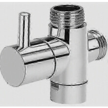 Brass 3 Way Diverter Valve G1/2", Rustproof Chrome Plated for Bathroom Kitchen