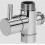 Brass 3 Way Diverter Valve G1/2", Rustproof Chrome Plated for Bathroom Kitchen 1