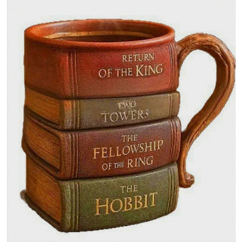 Book-Shaped Coffee Mug, Literary Drinkware for Book Lovers