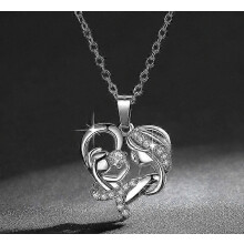Heart Shape Pendant Necklace, Mother's Day Gift, Thanksgiving Gift for Women and Mom