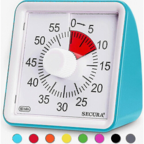 60-Minute Silent Visual Timer For Kids Adults Classroom Home Office