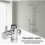 Brass 3 Way Diverter Valve G1/2", Rustproof Chrome Plated for Bathroom Kitchen 4
