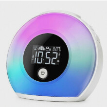 Wake Up Light light alarm clock with bluetooth speaker, alarm clock children with nig