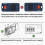 10-Pack 433.92MHz Rolling Code Garage Door Remote Control, 2-Button Handheld Transmitter, Compatible with BFT MITTO COOL C2 C4 Mitto2 M 5