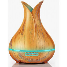 400ml Ultrasonic Aromatherapy Diffuser, Wood Grain Cool Mist Humidifier, Large Capacity