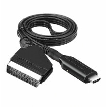 Scart to HDMI Converter, 1080p/720p Audio Video Adapter, Plug and Play