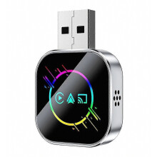 3-in-1 Wireless Carplay Adapter, Smart Mirror Link, Android Auto USB Dongle for Wired Carplay Conversion