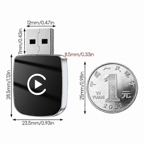 Wireless CarPlay Adapter, Compact Multi-Purpose Dongle for SUV, Plug and Play, Auto Connection 1