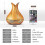 400ml Ultrasonic Aromatherapy Diffuser, Wood Grain Cool Mist Humidifier, Large Capacity 3