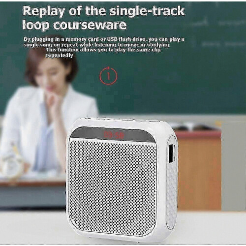 Portable Rechargeable Voice Amplifier, Mini Audio Speaker with Microphone, Ultralight 2