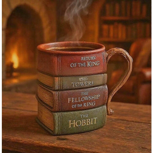Book-Shaped Coffee Mug, Literary Drinkware for Book Lovers 1