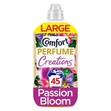 Comfort Perfume Creations Passion Bloom Fabric Conditioner with Motion-Activated Fragrance Technology 100 Days of Freshness 45 washes (1.35 L)