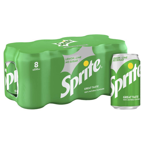 Sprite Can Zero 330 ml (Pack of 8) 2