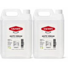 Aksoy White Vinegar 10L (Pack of 2x5L) | Multi-Purpose Vinegar for Cleaning, Pickling, Marinating, Cooking, Weed Control, Descaling & General Househo