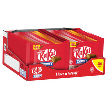 KitKat Chunky Milk Chocolate Bar Multipack - Crispy Wafer Biscuit, 4 x 40g | Pack of 1