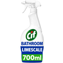 Cif Cleanboost Bathroom Spray 100% grime & limescale removal for cleaning ceramic, chrome, enamel, plastic and stainless-steel surfaces 700 ml