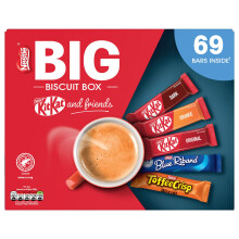 Nestlé Kitkat and Friends Big Biscuit Box | 69 x Chocolate Biscuit Bars - KitKat, Blue Riband, Toffee Crisp | Bulk Chocolate Box 1.357kg
