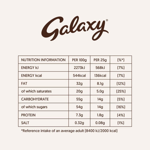 Galaxy Galaxy Smooth Milk Chocolate Extra Large Vegetarian Sharing Block 360g 1