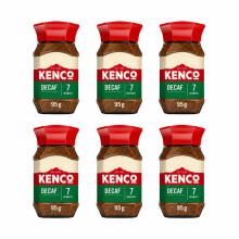 Kenco Decaf Instant Coffee 95g | Multipack of 6 Jars | Total 570G