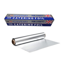 BH | Aluminium Foil Roll 300mm x 30m - 1 Pack | Tin Foil for Kitchen, Catering, Cooking, Baking, Grilling, BBQ, Roasting | for Hot Food Wrapping, Pre