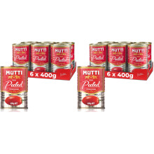 Mutti - Pelati Peeled Tomatoes, 400g, (Pack of 12)