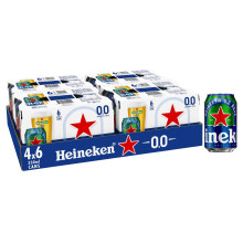 Heineken 0.0 Alcohol Free Premium Lager Beer 0% ABV Cans 24 x 330ml