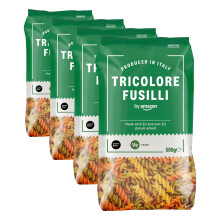 by Amazon Tricolore Fusilli, 500g (Pack of 4)