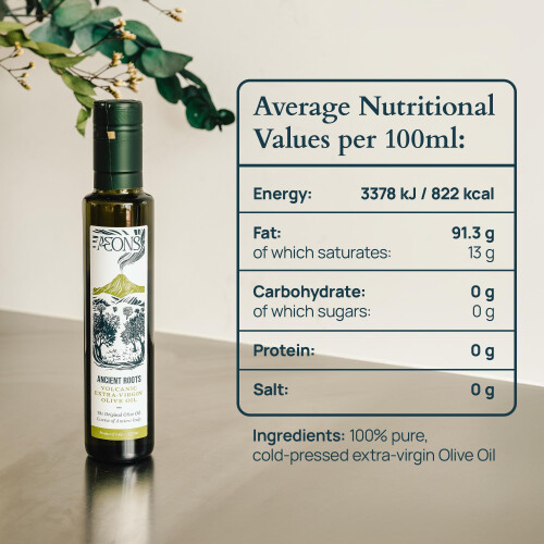 Aeons Ancient Roots High Polyphenol Extra Virgin Olive Oil, Tuscan, 250ml 1