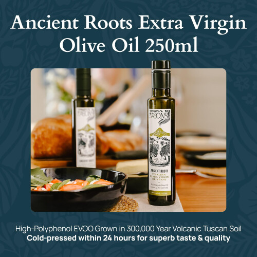Aeons Ancient Roots High Polyphenol Extra Virgin Olive Oil, Tuscan, 250ml 2