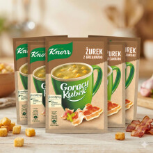 Knorr Goracy Kubek Zurek Sour Rye Soup - Instant Mug 5 x 14 g Hot Cup Quick Instant Soup