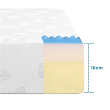 (4FT6 - Double-16CM) Memory Foam Mattress Medium Firm 3FT Single 4FT6 Double 5FT King-11Cm/16Cm Thick