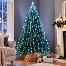 672 Sparkle LED Cascading Micro Tree Light 5M Clear Cable Xmas Deco