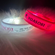 (Pink battery model) YOASOBI Light Up Bracelet 2025 Asia Tour Concert Glow Wristband Fluorescent Party Prop