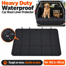 Black Car Boot Protector Liner Mat 143.5x145cm
