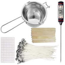 Candle Making Kit,candle Melting Pot,candle Wicks,wick Stickers, Candle Wicks Holder,thermometer An