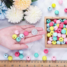 Easter Wooden Beads Wood Beads for Crafts Wood Beads Ro Bead Farmhouse Wood Bead for Garland