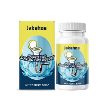 (100g) JAKEHOE Pipe Unblocking Agent Kitchen and Bathroom Sewer Pipes Hair and Grease Blockage Cleaning Household Unblocking Agent