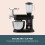 Cooks Professional Cooks Professional Multi Function 6.2L Stand Mixer | Black / Rose Gold 5
